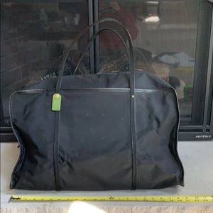 Kate Spade luggage tote black with green interior